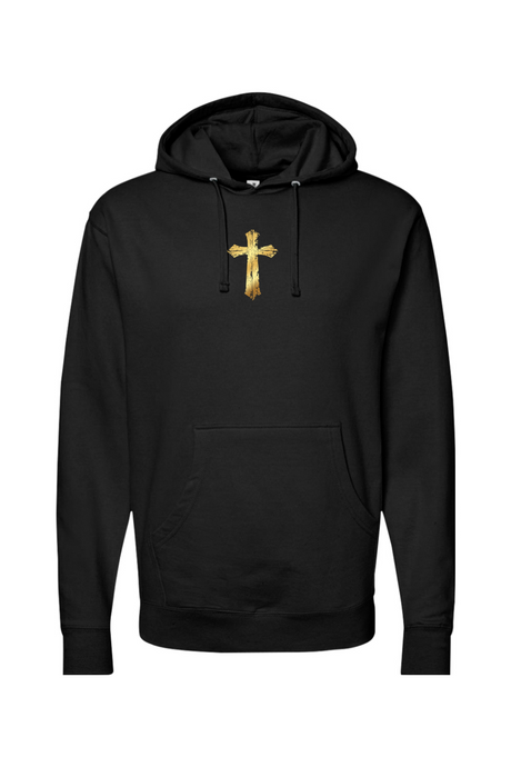 Faith over Fear Black and Gold Hoodie