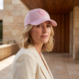 VT Shield Future Looks Bright Pink Gingham Check Snapback Hat