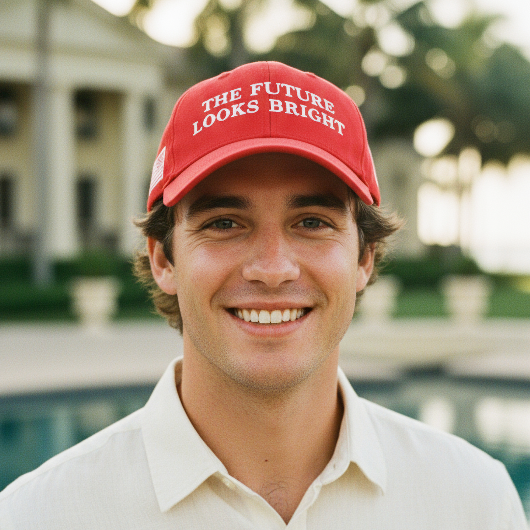 The Future Looks Bright Red Election Snapback hat