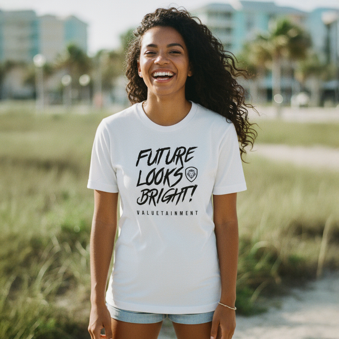 Women's Future Looks Bright Premium White Short Sleeve T-Shirt